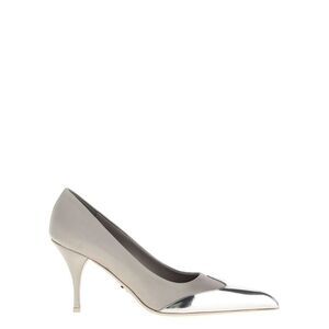 Prada Silver Viscose High Heel Women's Pumps